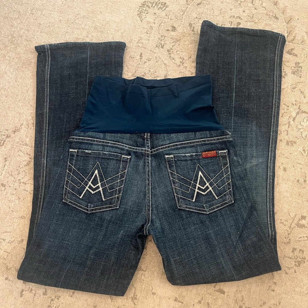 7 For All Mankind maternity jeans, size 25